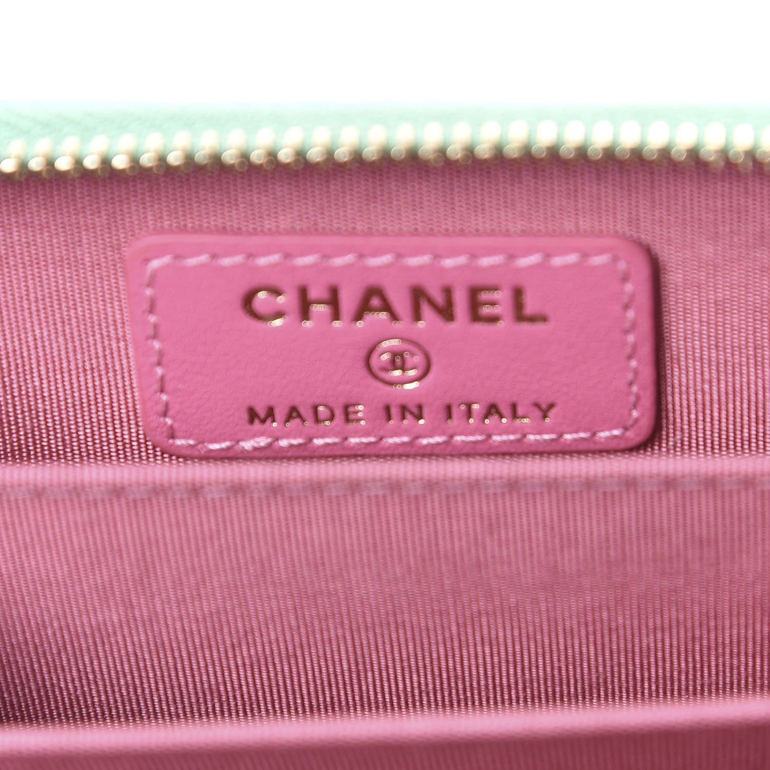 Chanel Caviar Quilted Filigree Coin Purse Pink Green Blue 5 of 6