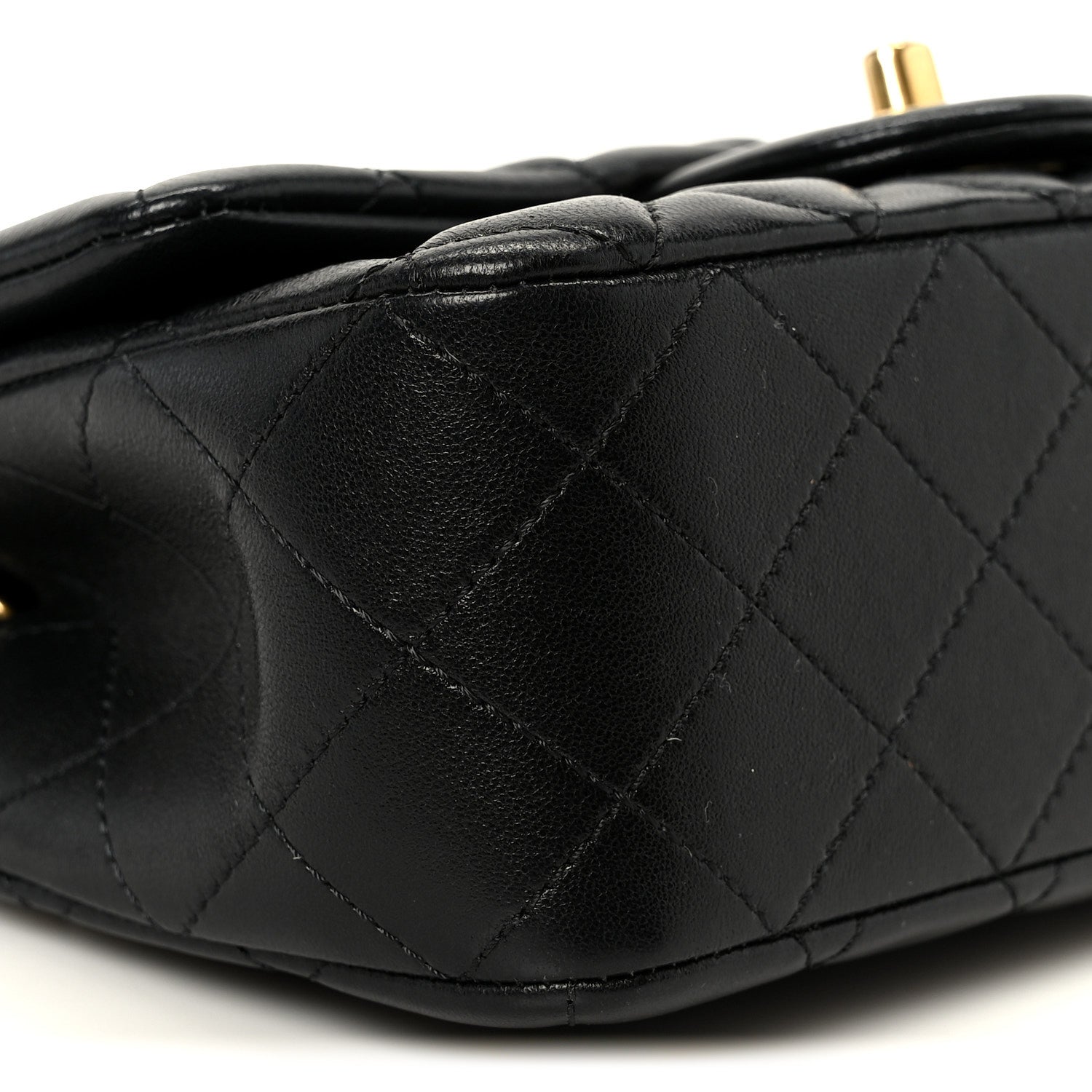Chanel Lambskin Quilted Mini Rectangular Pearl Crush Flap Black 10 of 12