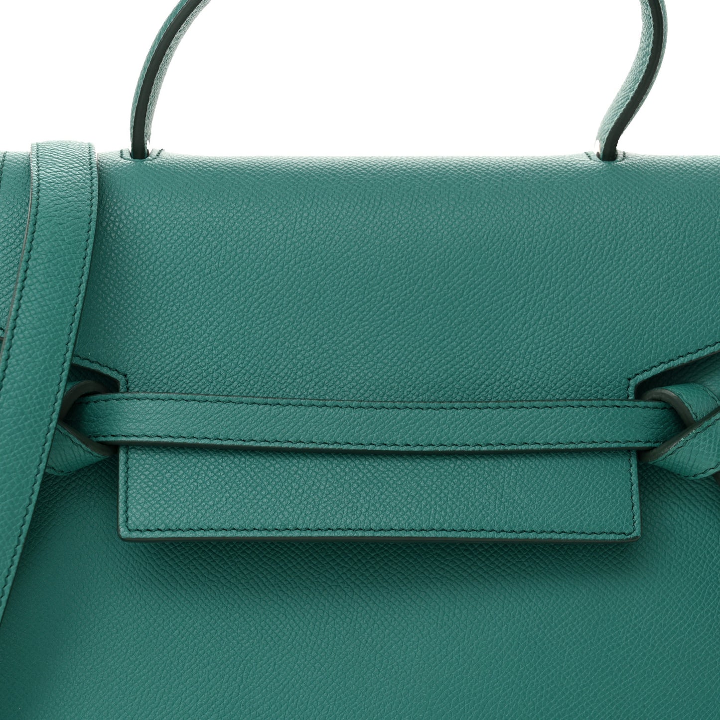 Grained Calfskin Micro Belt Bag Cactus