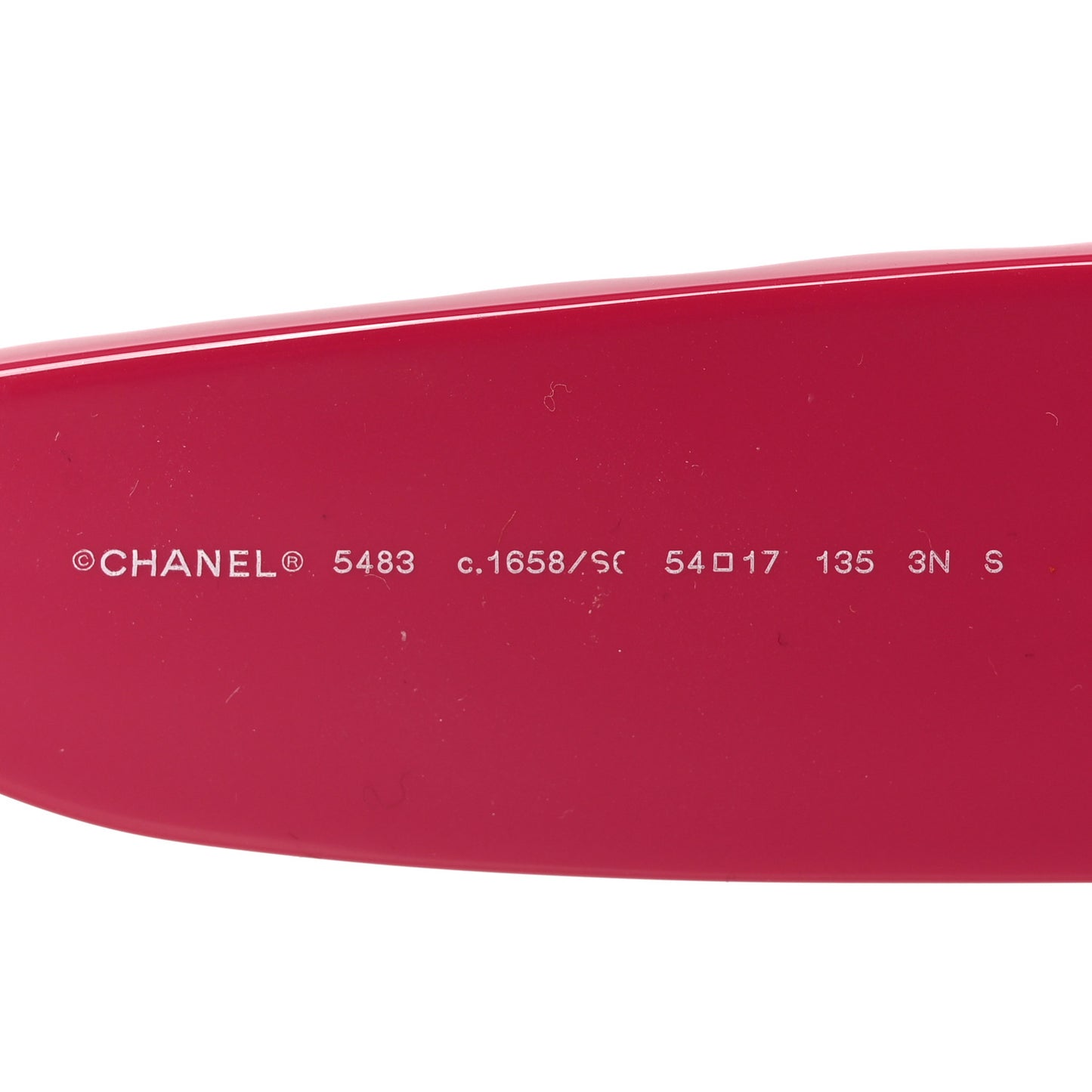 Acetate Quilted CC Rectangle Sunglasses 5483 Pink Blue