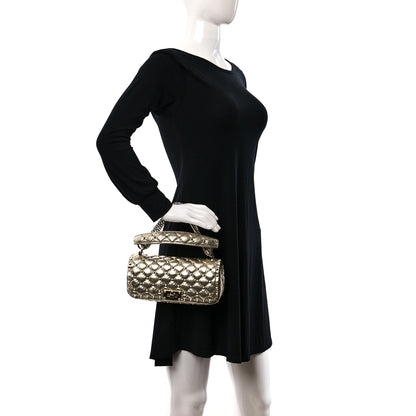 Valentino Garavani Metallic Nappa Small Rockstud Spike Shoulder Bag Platino 2 of 16