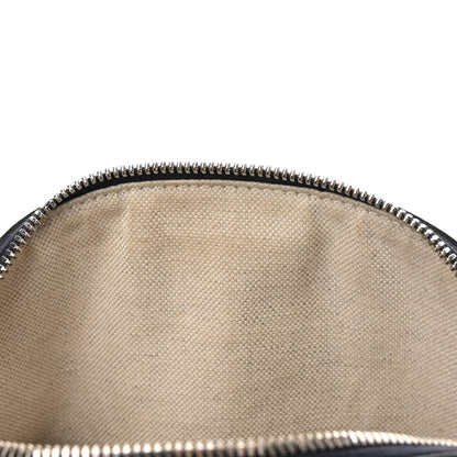 Gucci GG Supreme Monogram Textured Dollar Calfskin Web Small Ophidia Dome Shoulder Bag Beige Blue 12 of 12