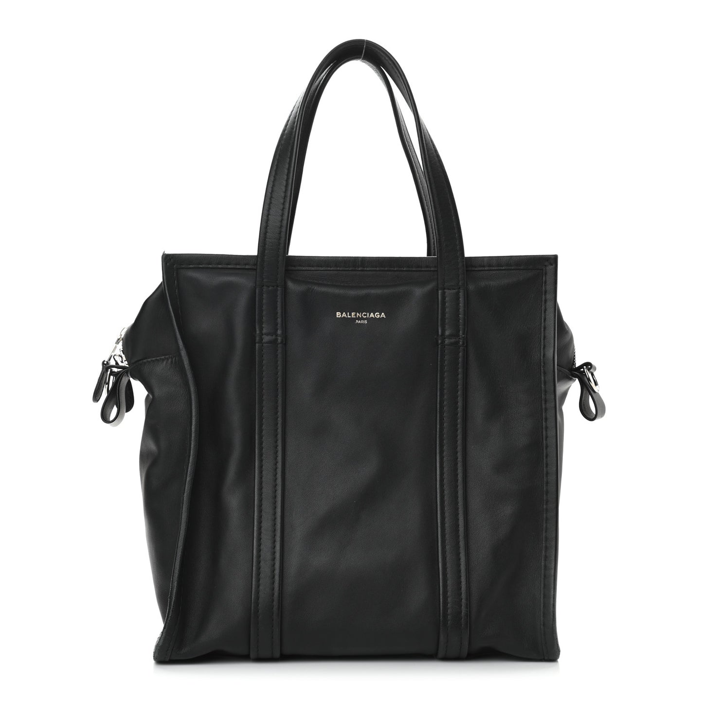 Agneau Small Bazar Shopper Tote Black