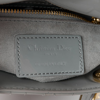Christian Dior Patent Cannage Mini Lady Dior Grey Stone 6 of 11