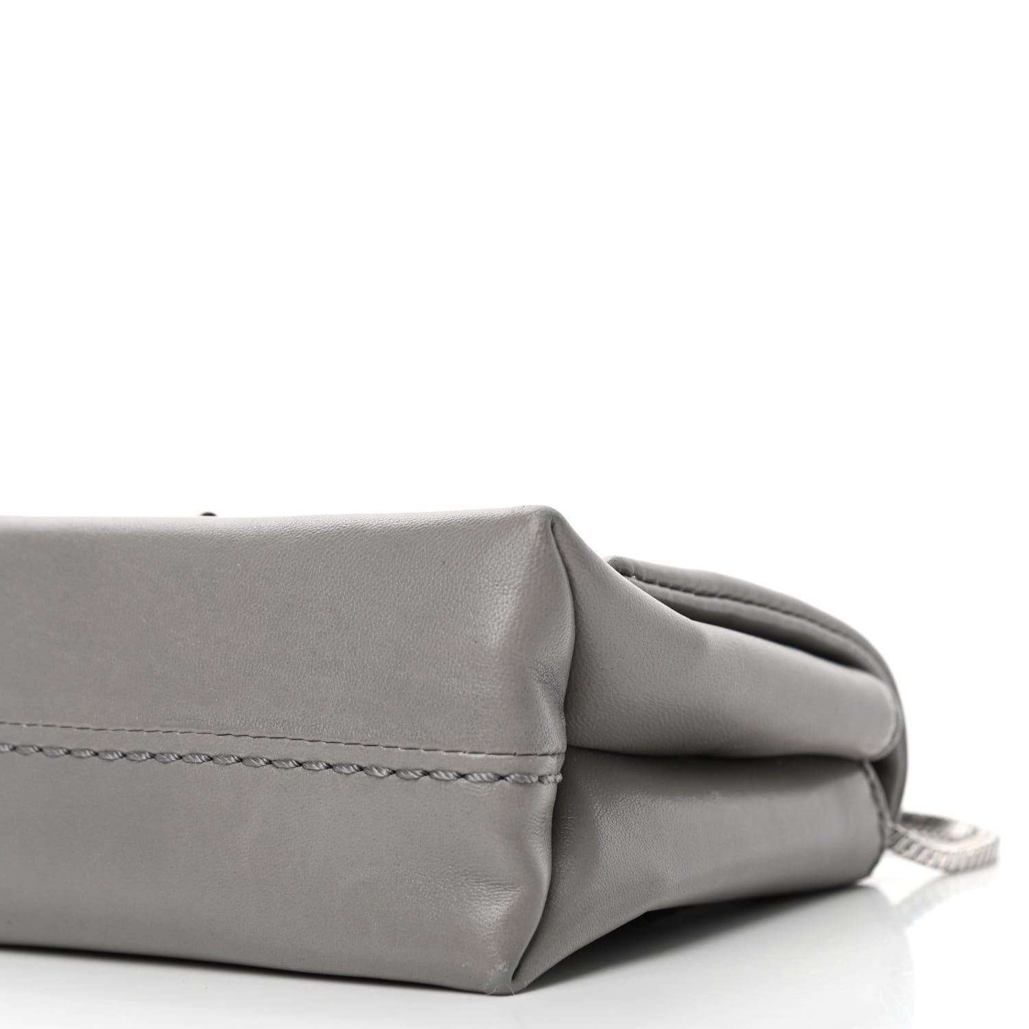 3.1 Phillip Lim Calfskin Alix Soft Flap Clutch Grey 9 of 9
