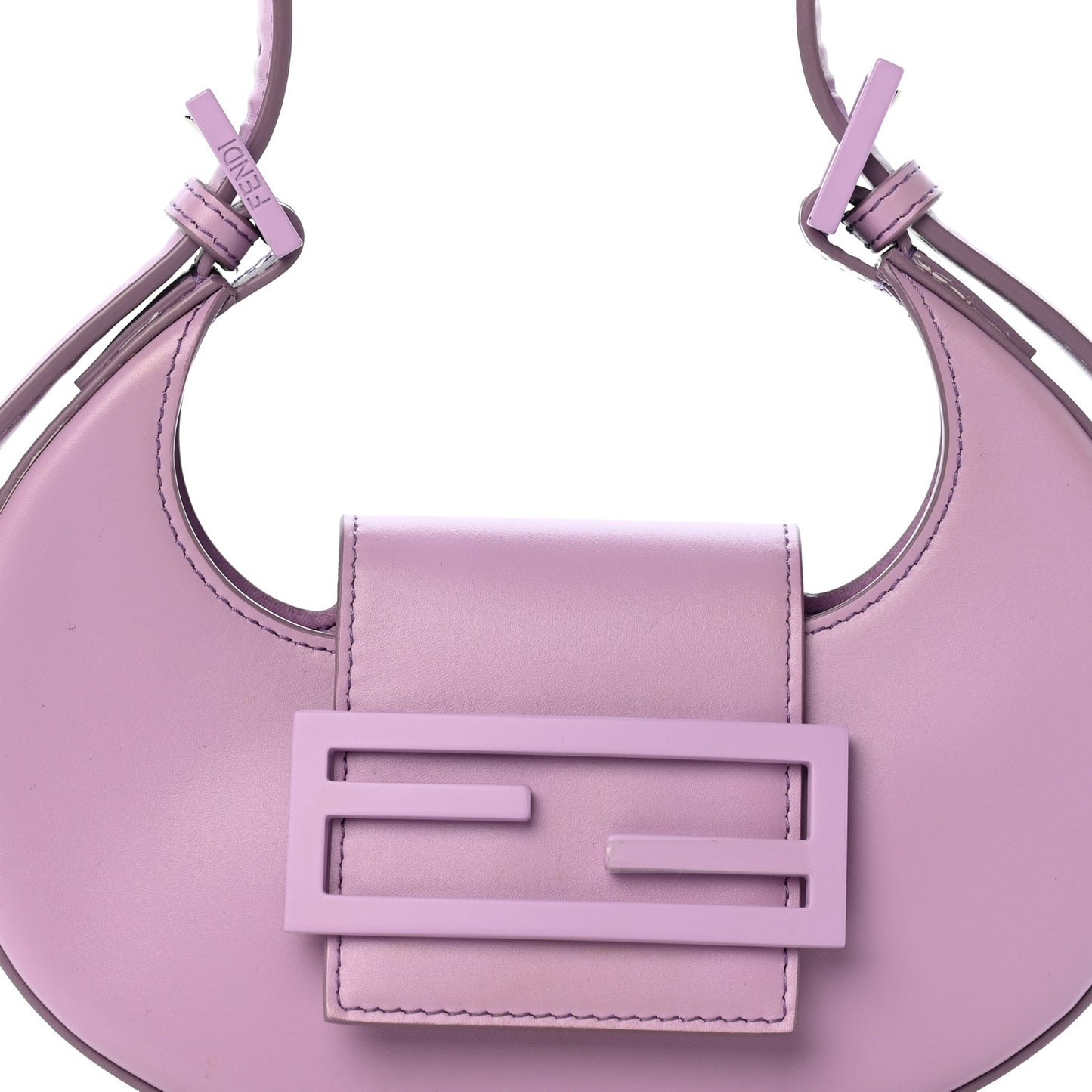 Vitello King Mini Cookie Hobo Bag Purple