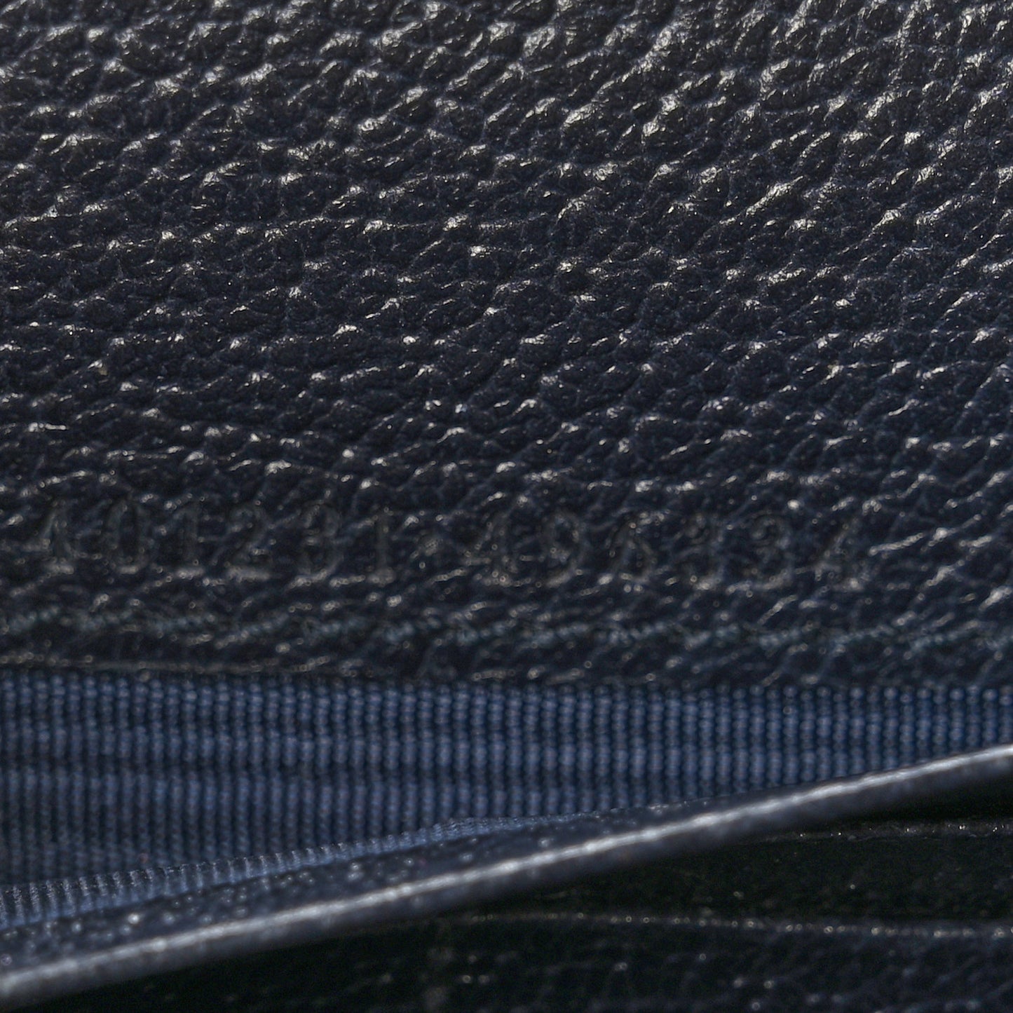 GG Supreme Monogram Textured Dollar Calfskin Mini Dionysus Chain Wallet Beige Blue