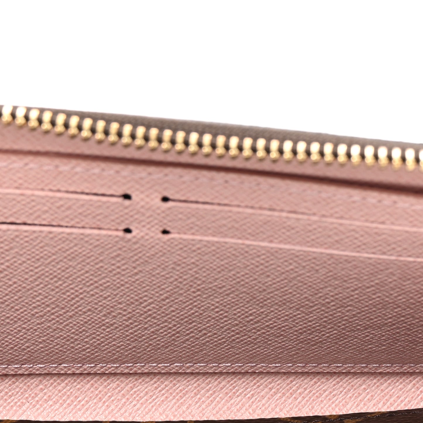 Monogram Clemence Wallet Rose Ballerine