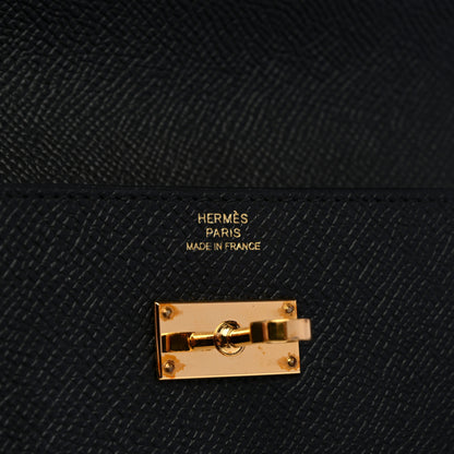 Hermes Epsom Kelly Longue Wallet Black 6 of 7