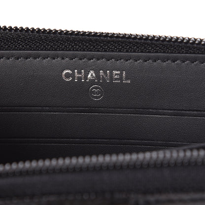 Chanel Caviar Quilted Small Boy Zip Around Wallet Black 6 of 8