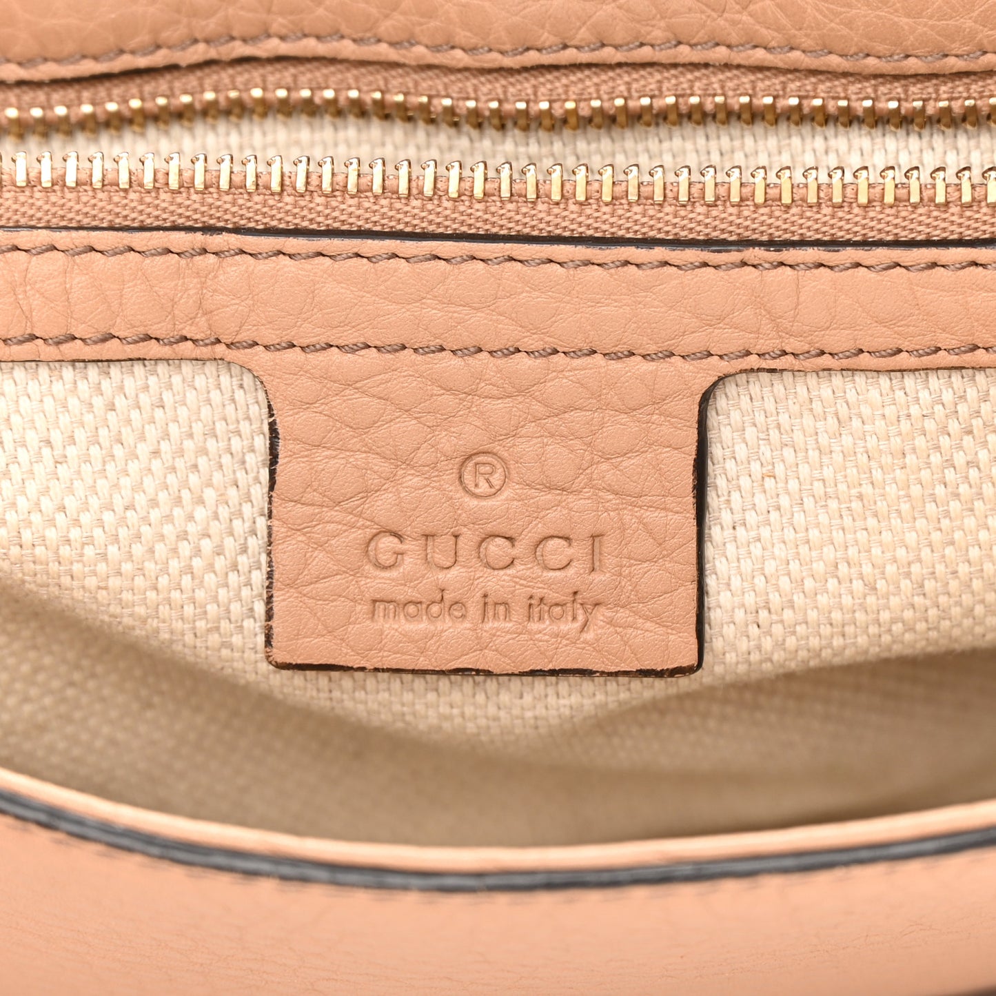 Pebbled Calfskin Medium Soho Flap Crossbody Camelia
