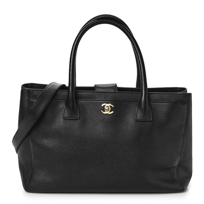 Chanel Calfskin Cerf Executive Shopper Tote Black 1 of 11