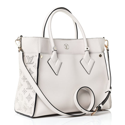 Louis Vuitton Calfskin Monogram On My Side Greige 2 of 4