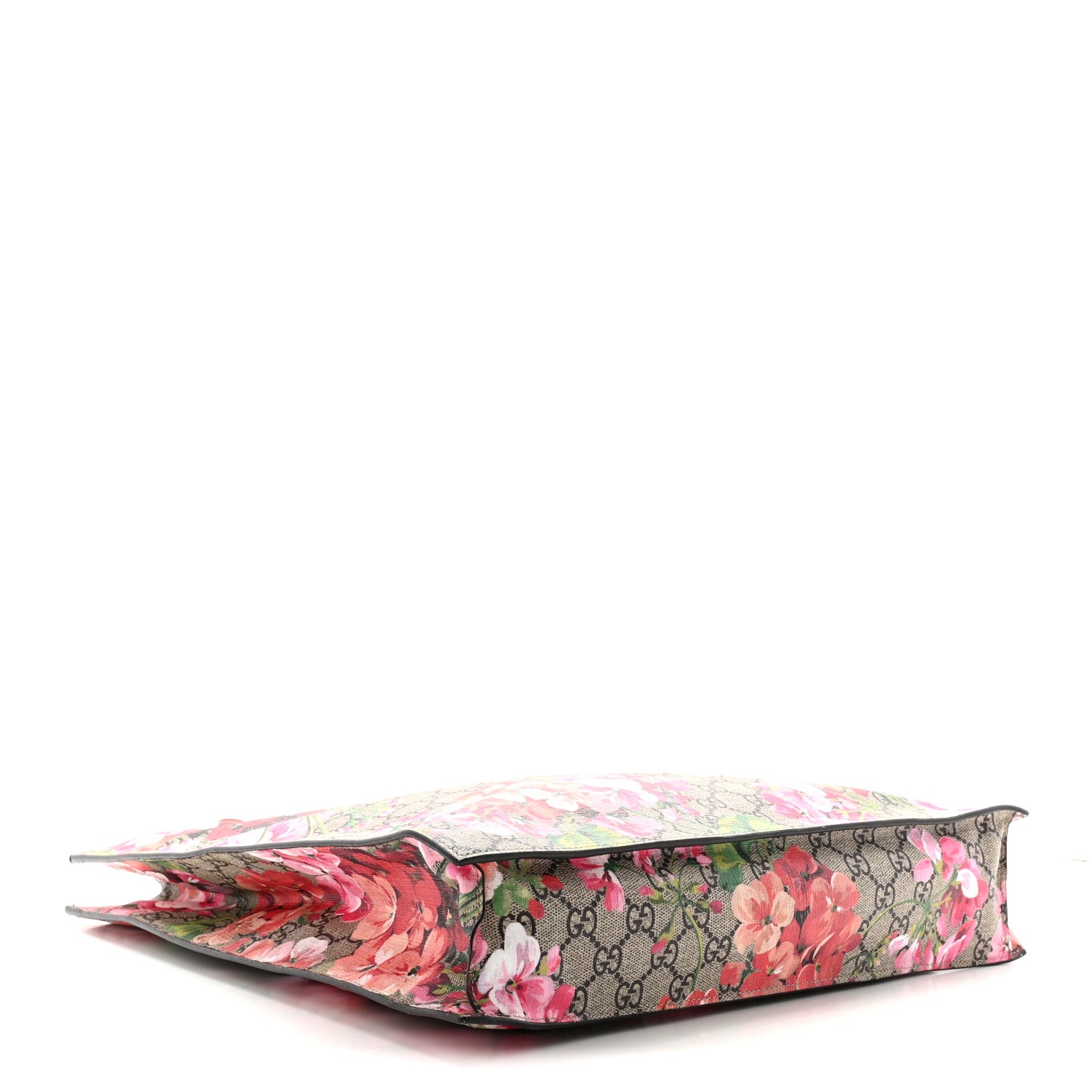 Gucci Soft GG Supreme Monogram Blooms Vertical Tote Beige Multicolor Dry Rose 4 of 10