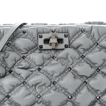 Valentino Garavani Nappa Spikeme Clutch Nuage 7 of 9