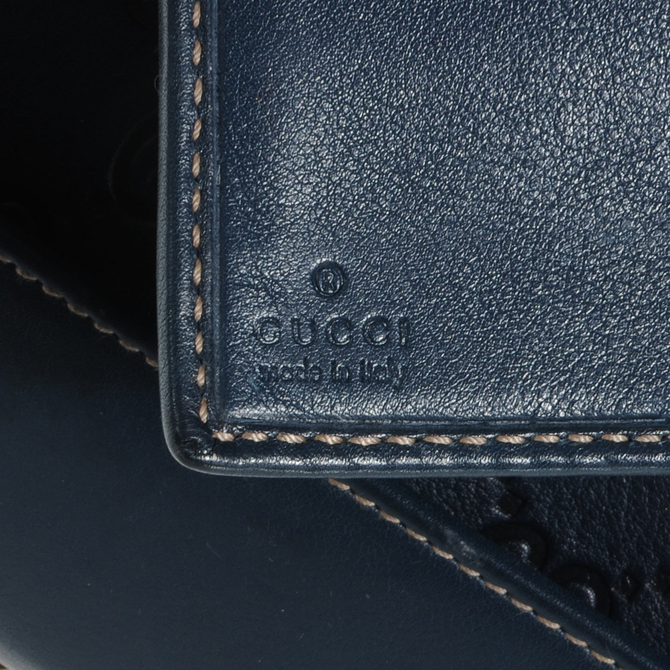 Guccissima Wave Continental Wallet Blue