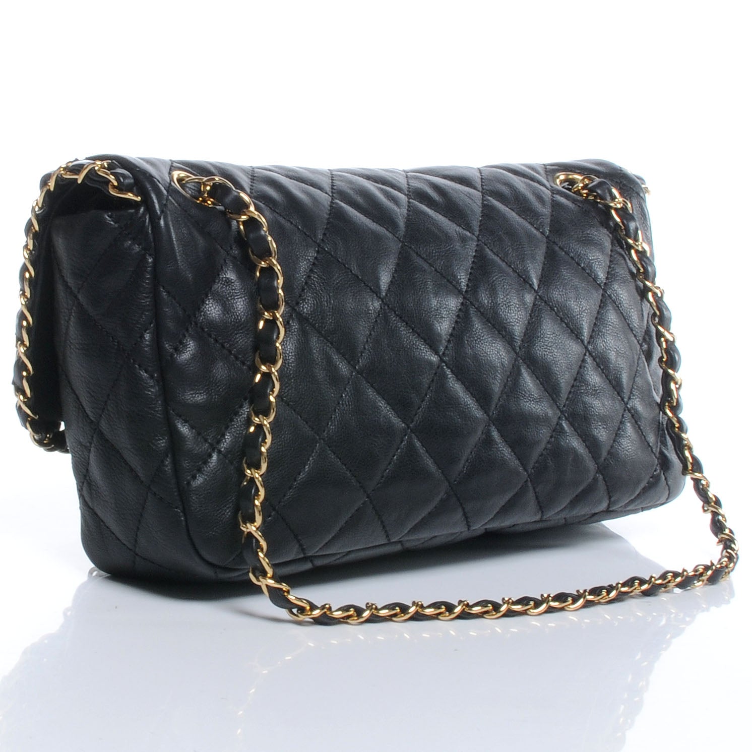 Chanel Calfskin Quilted Medium Chain Me Flap Black 3 of 7