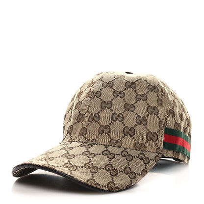 Gucci Monogram Web Baseball Hat L Beige Cocoa 1 of 9