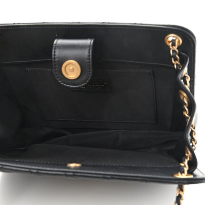 Chanel Calfskin Quilted CC Chain Accordion Tote Black 7 of 11