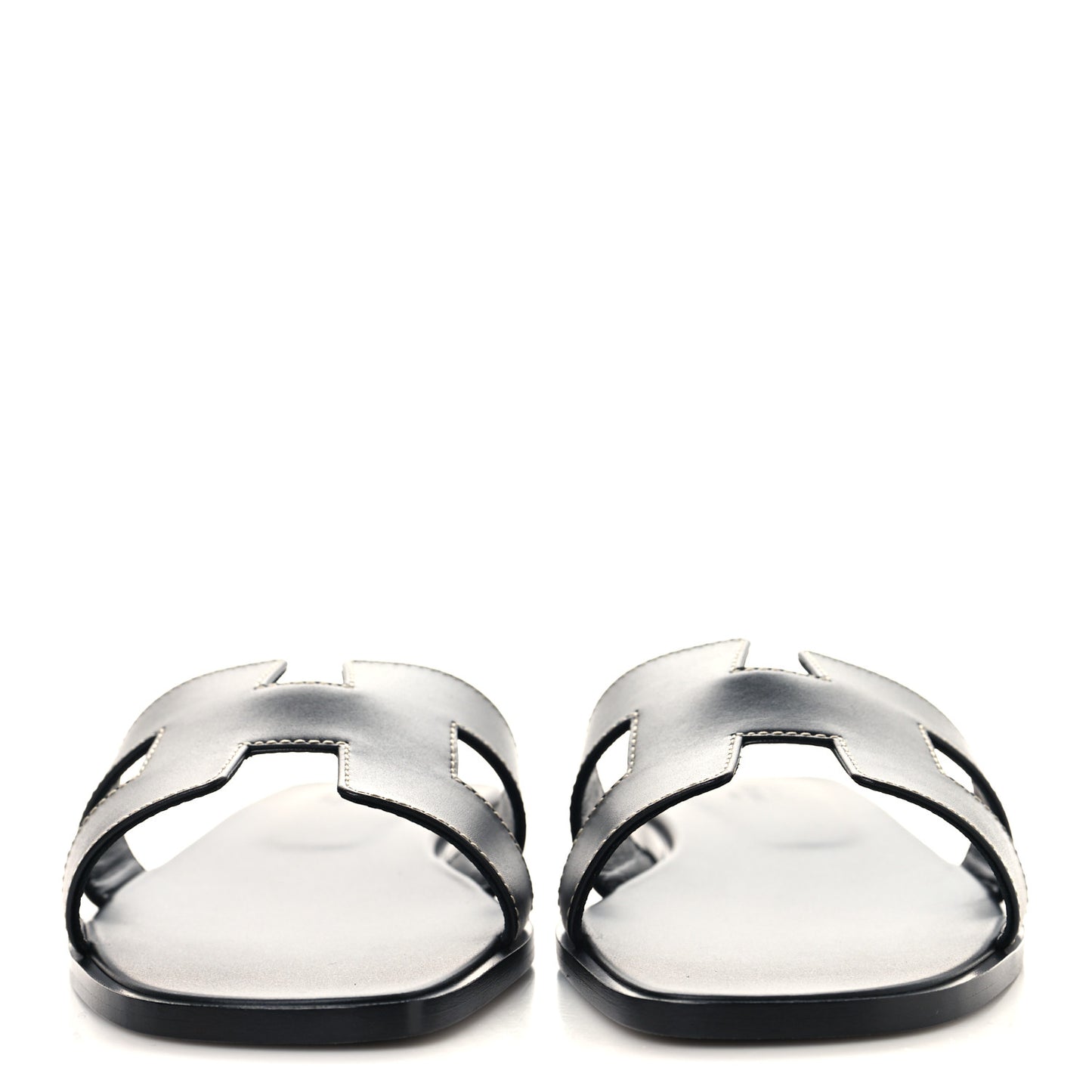 Box Calfskin Oran Sandals 41 Black