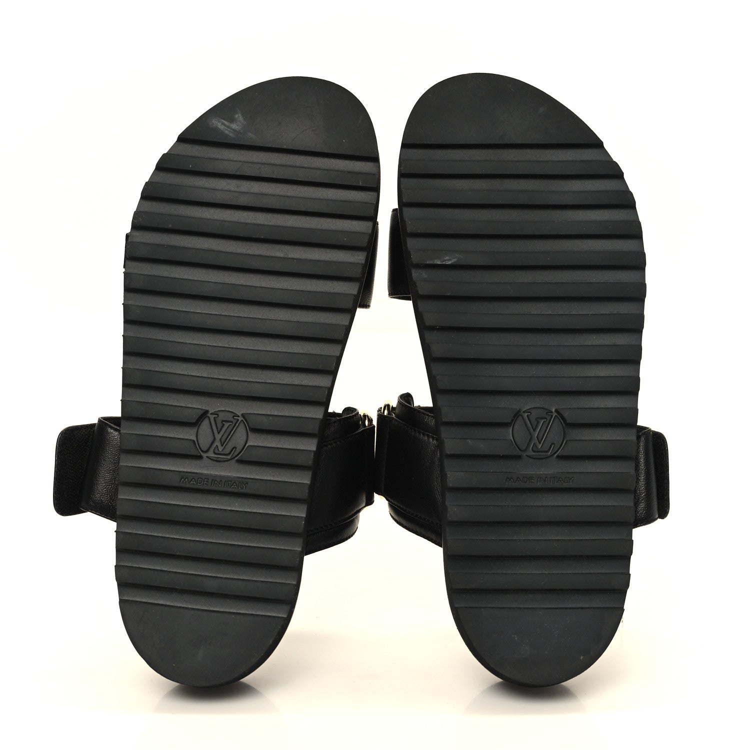 Louis Vuitton Lambskin Studded Paseo Flat Comfort Mule 38.5 Black 6 of 11