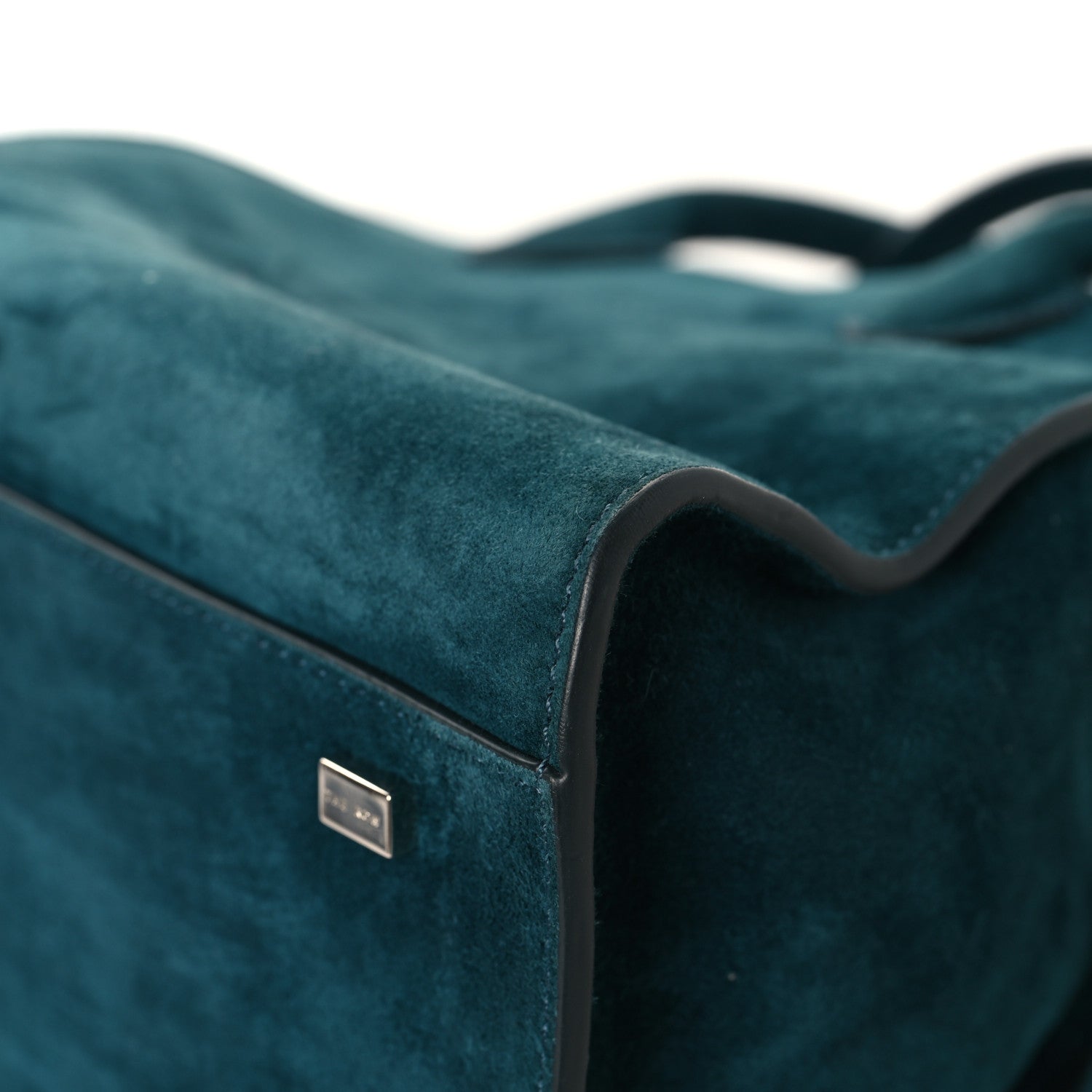 The Row Suede Soft Margaux 10 Bag Teal Green 9 of 11