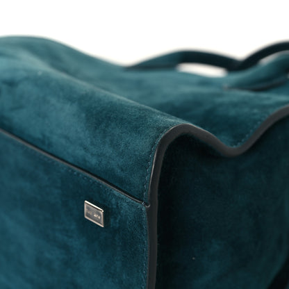 The Row Suede Soft Margaux 10 Bag Teal Green 9 of 11