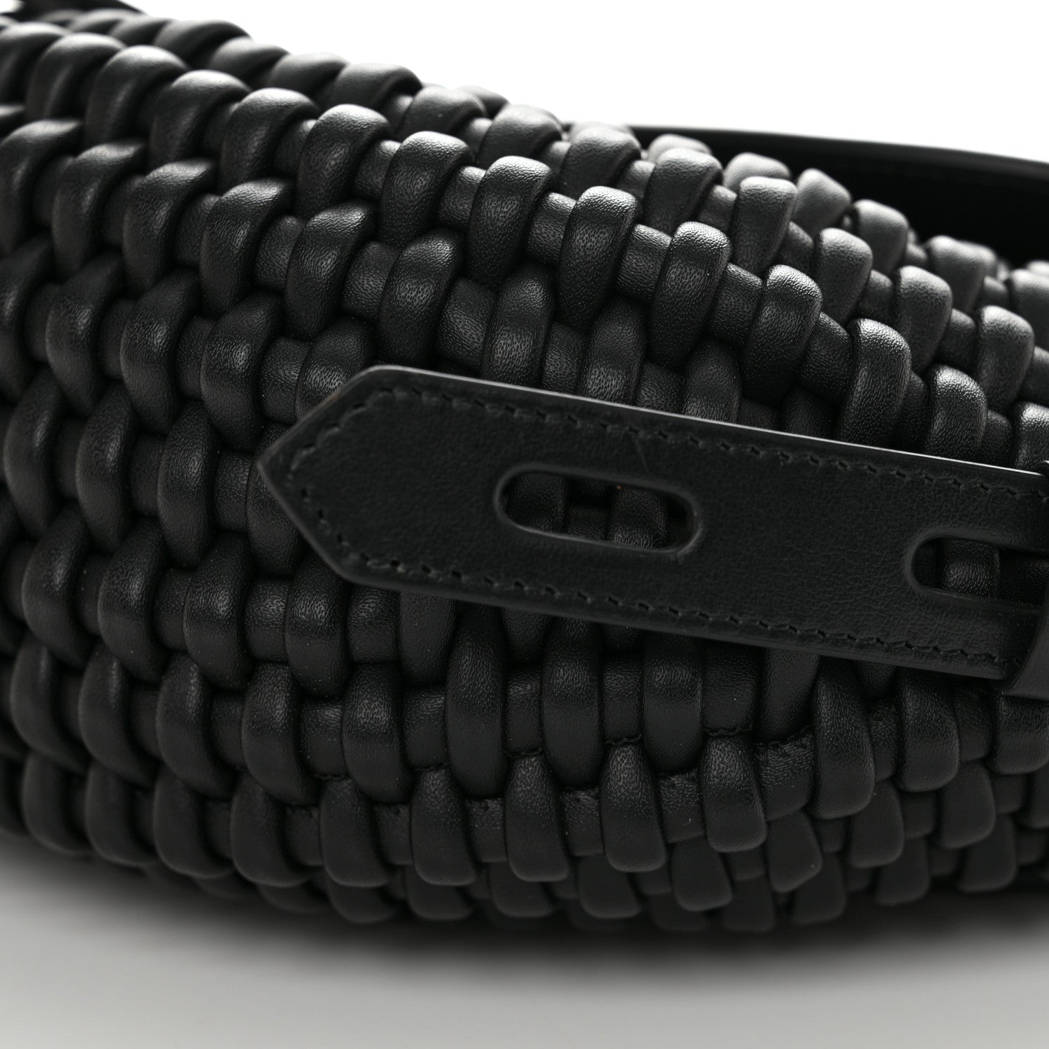 Tom Ford Calfskin Woven T-Twist Crossbody Black 9 of 9