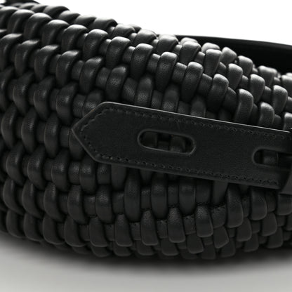 Tom Ford Calfskin Woven T-Twist Crossbody Black 9 of 9