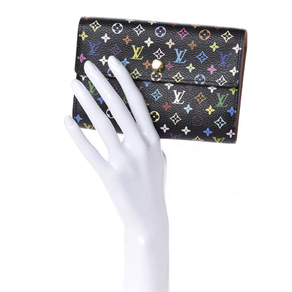 Louis Vuitton Monogram Multicolor Alexandra Wallet Black 3 of 8