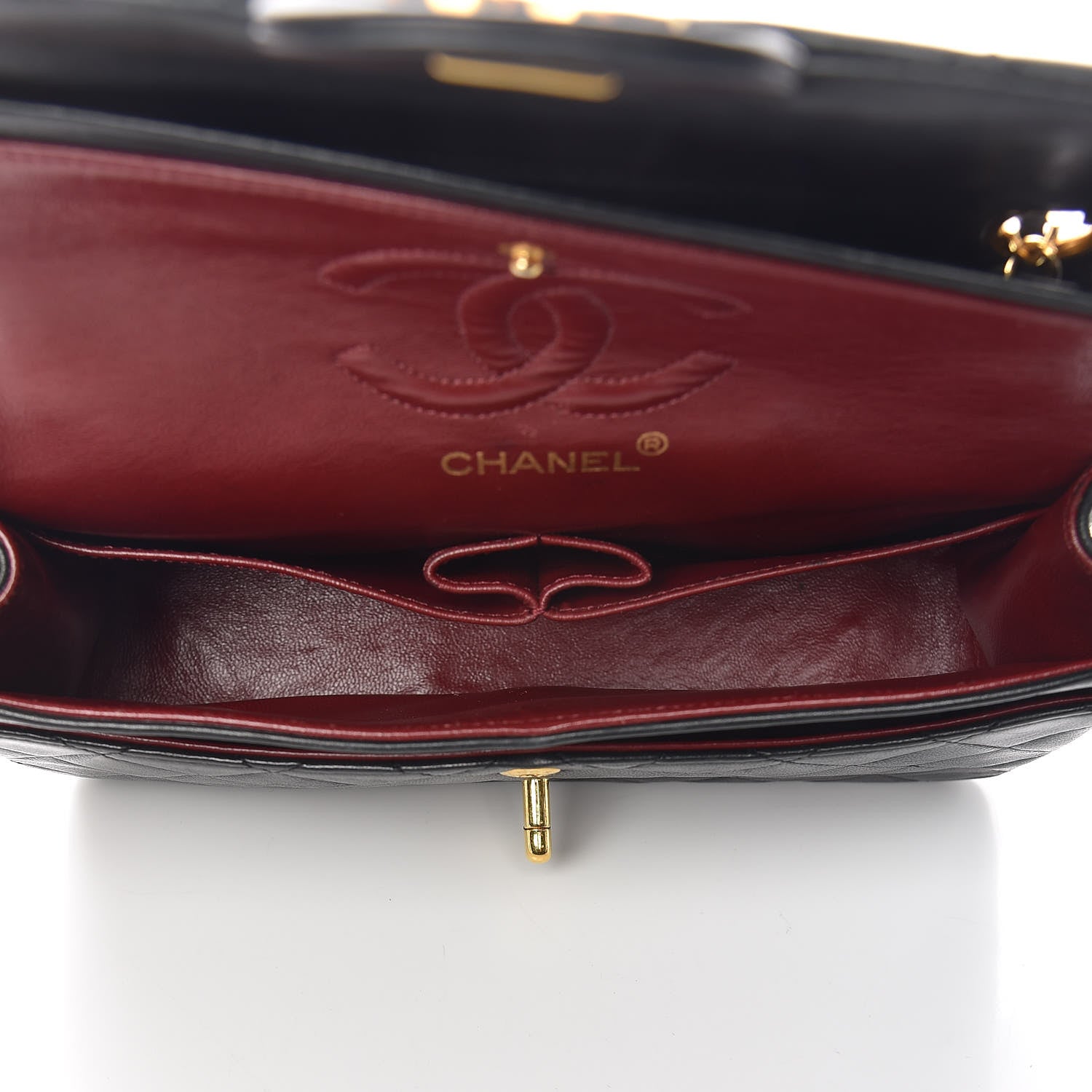 Chanel Lambskin Quilted Small Double Flap Black 5 of 17