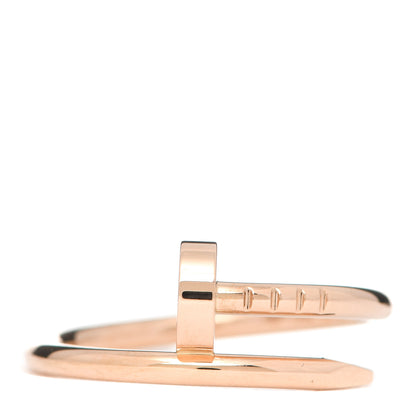 Cartier 18K Pink Gold Small Juste Un Clou Ring 50 5.25 1 of 5