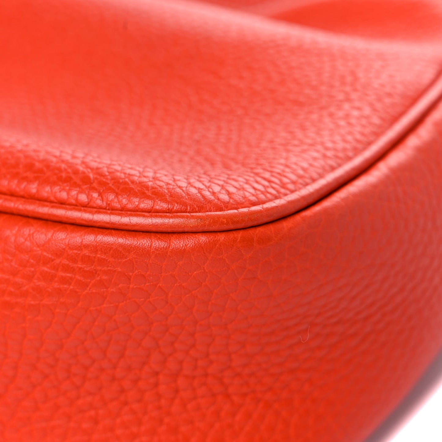 Pebbled Calfskin Small Soho Disco Bag Sun Orange