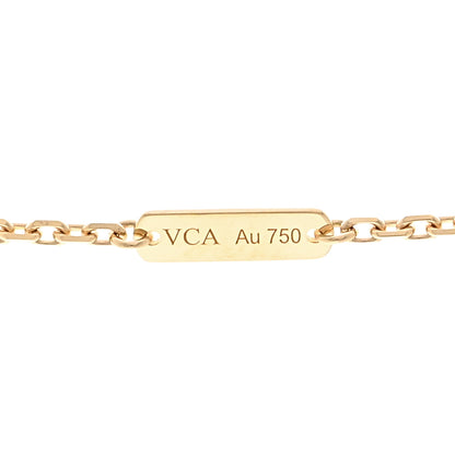 Van Cleef & Arpels 18K Yellow Gold Diamond Large Frivole Pendant Pave Necklace 5 of 6