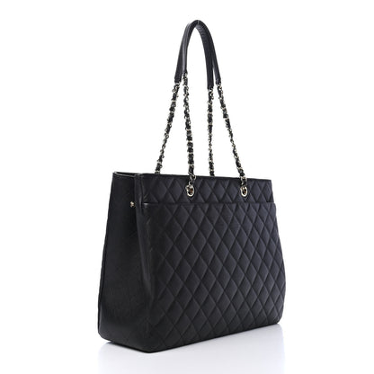 Chanel Caviar Quilted Large Shopping Tote Black 2 of 8