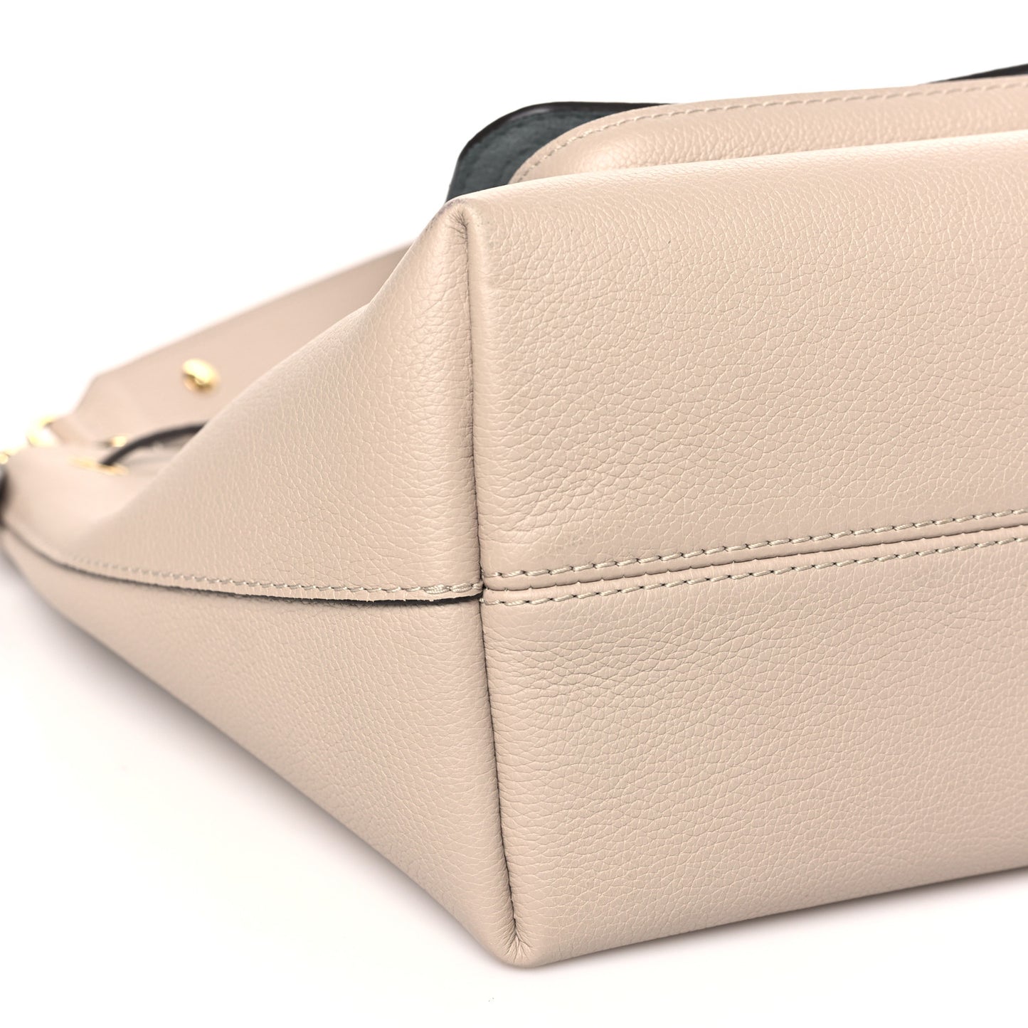 Calfskin Lockme Bucket MM Greige