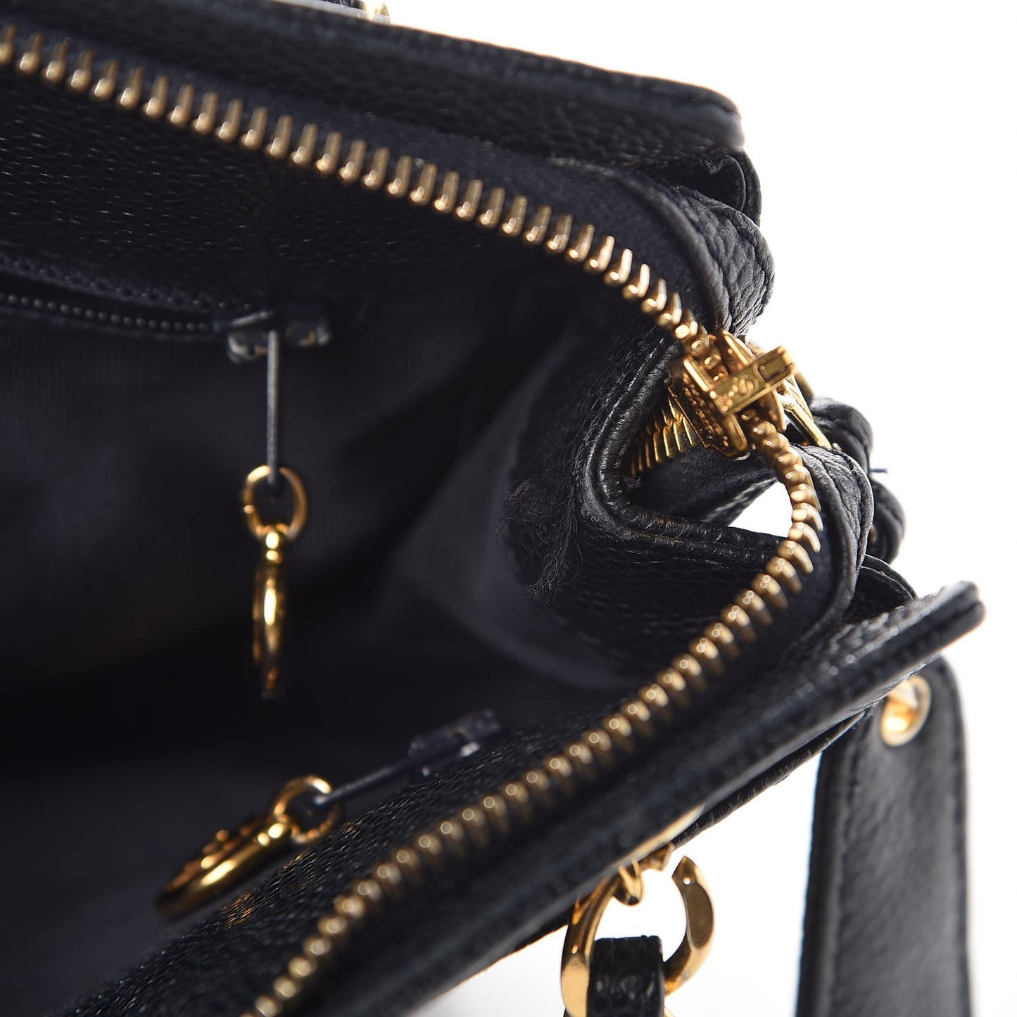 Caviar Shoulder Bag Navy