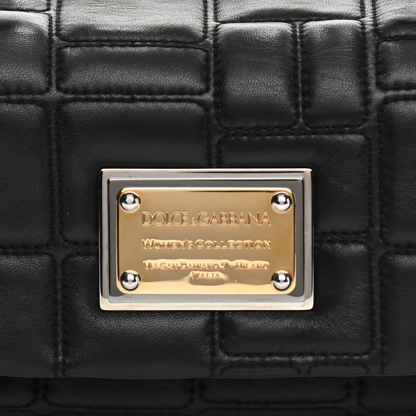 Nappa Miss Deco Shoulder Bag Black
