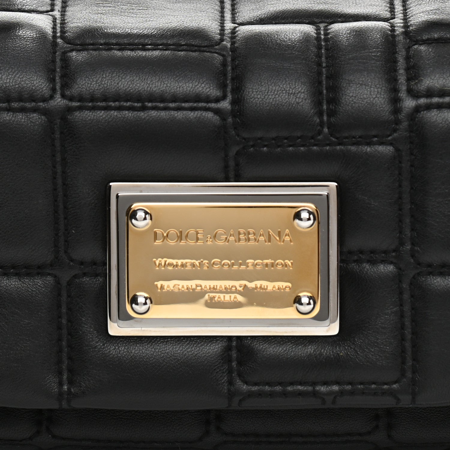 Dolce & Gabbana Nappa Miss Deco Shoulder Bag Black 8 of 10