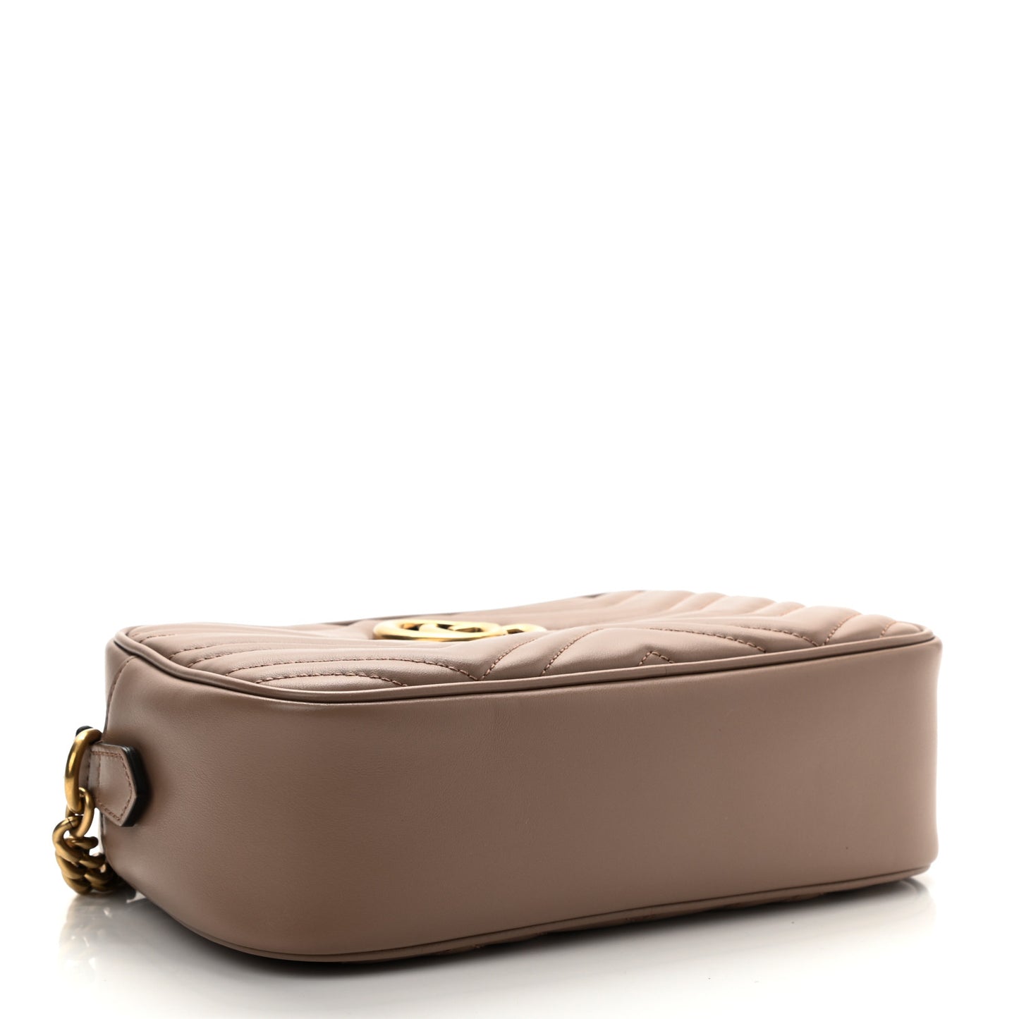 Calfskin Matelasse Small GG Marmont Chain Shoulder Bag Porcelain Rose