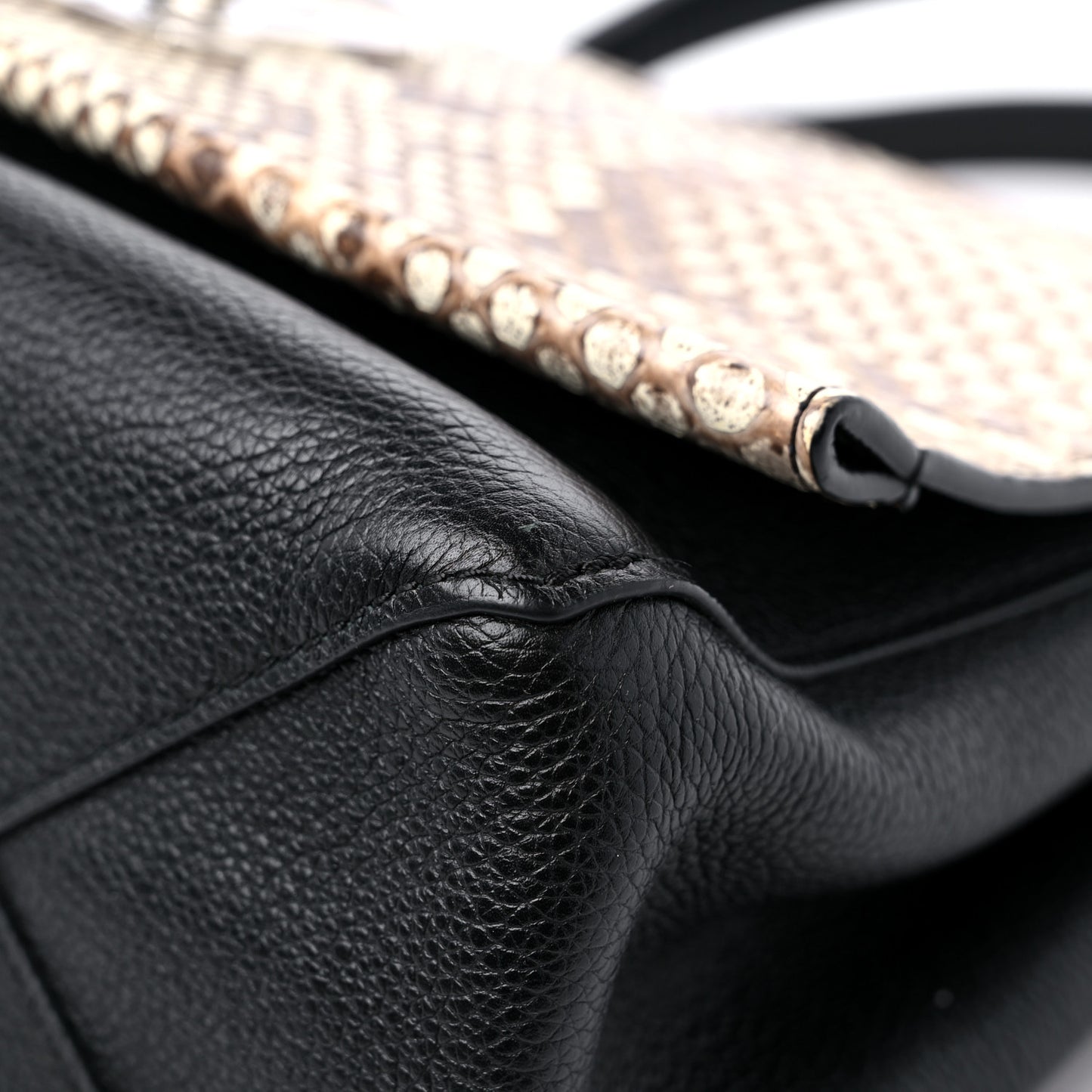 Snakeskin Lockme II Top Handle