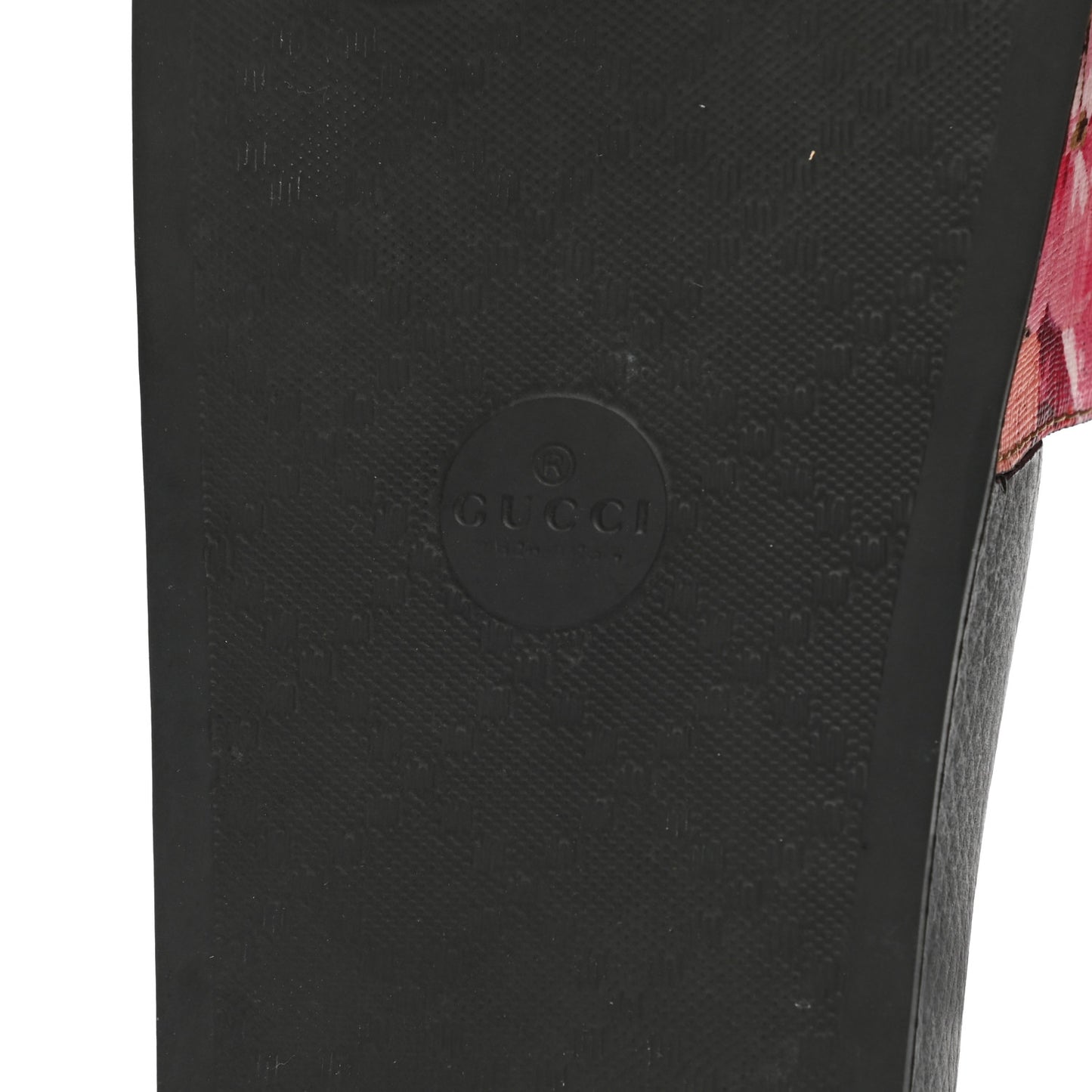 GG Supreme Monogram Blooms Slide Sandals 38 Beige Multicolor