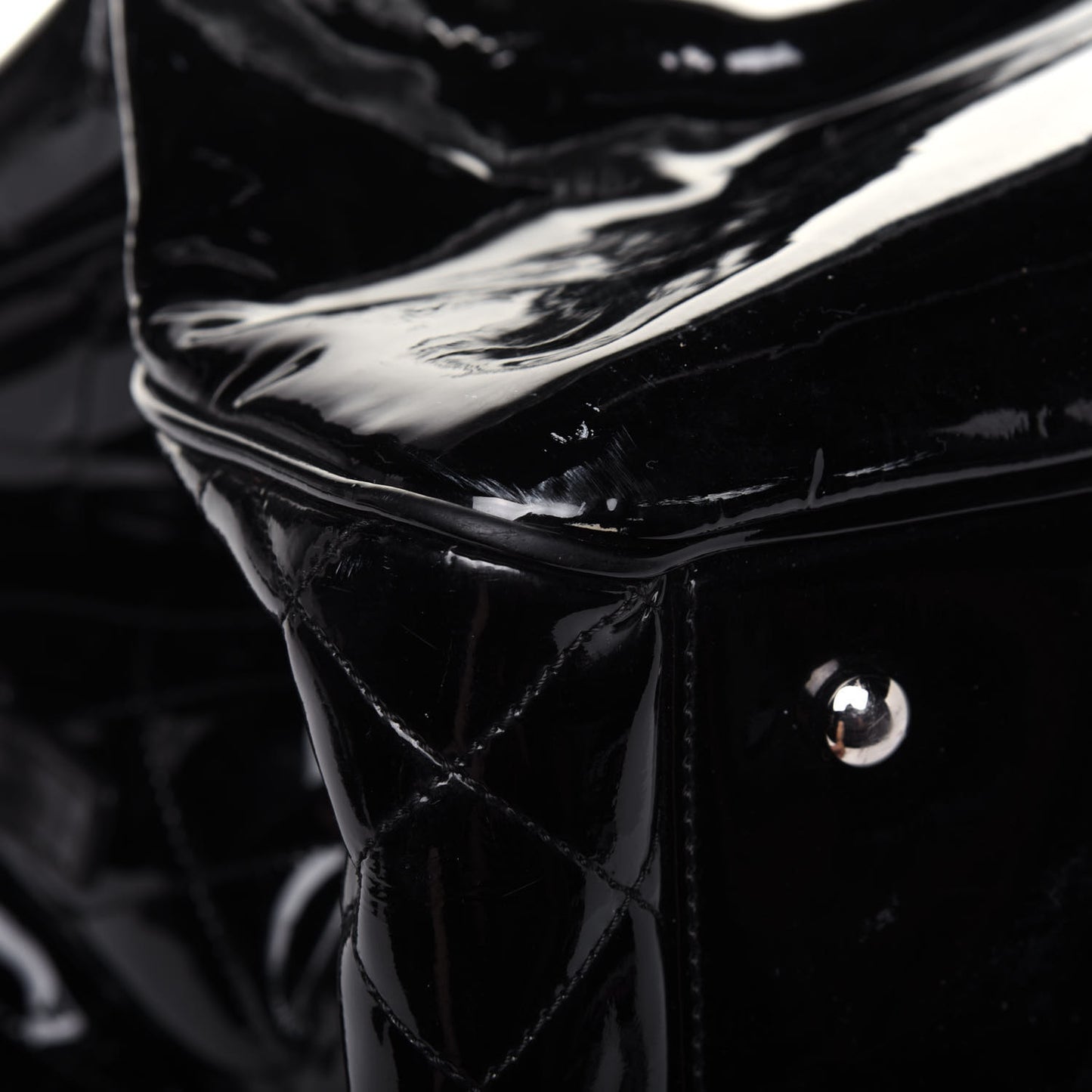 Vinyl XL Lipstick Tote Black