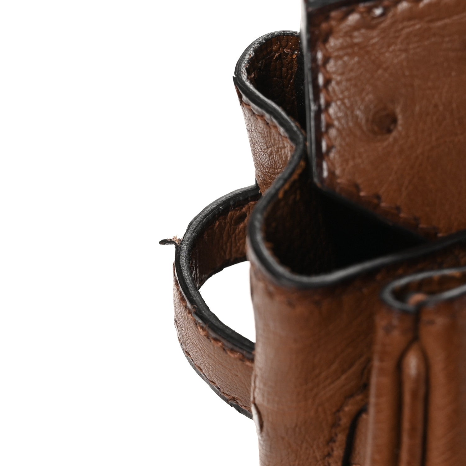 Hermes Ostrich Birkin 25 Noisette 11 of 13