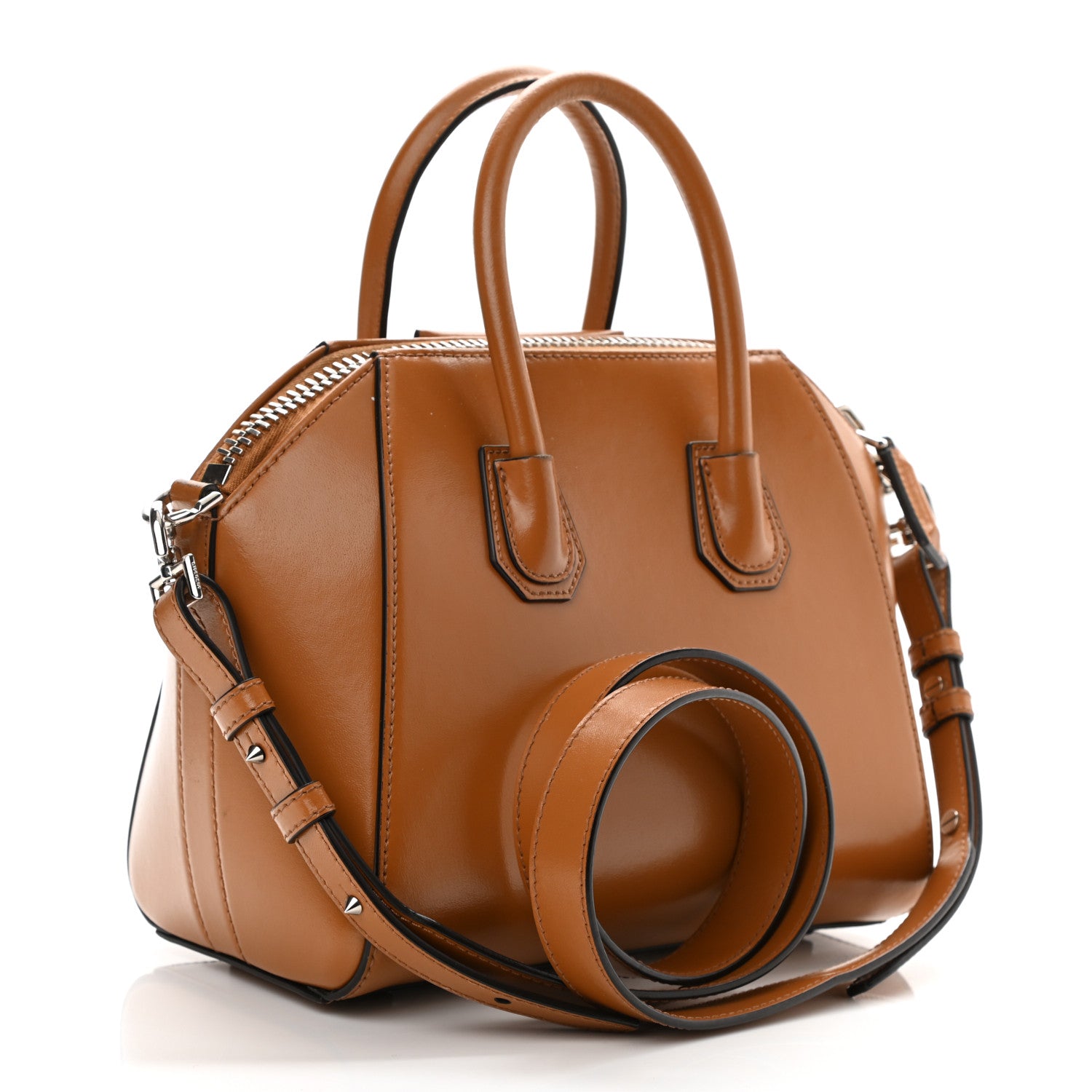 Givenchy Box Calfskin Mini Antigona Camel 2 of 8