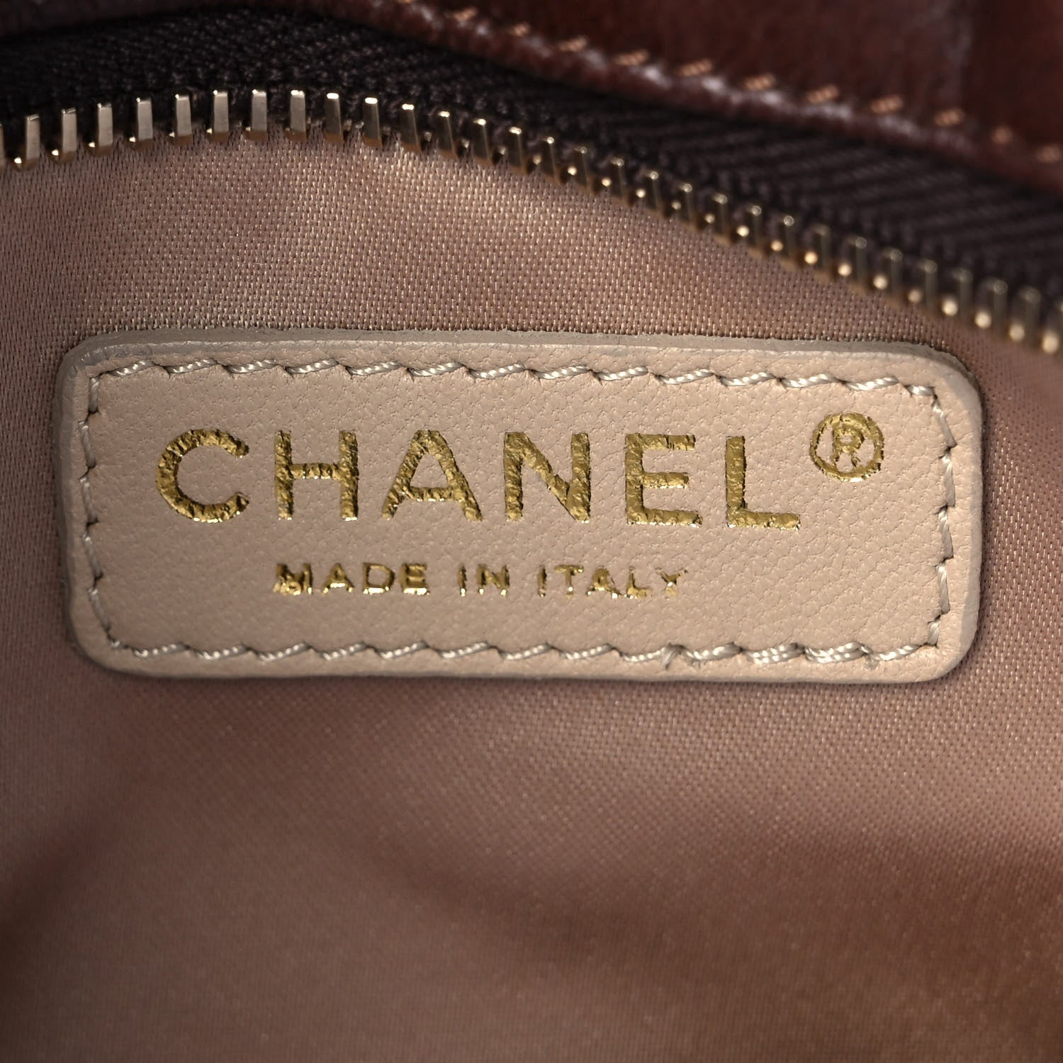 Chanel Lambskin Bubble Quilt Pochette Brown 7 of 8