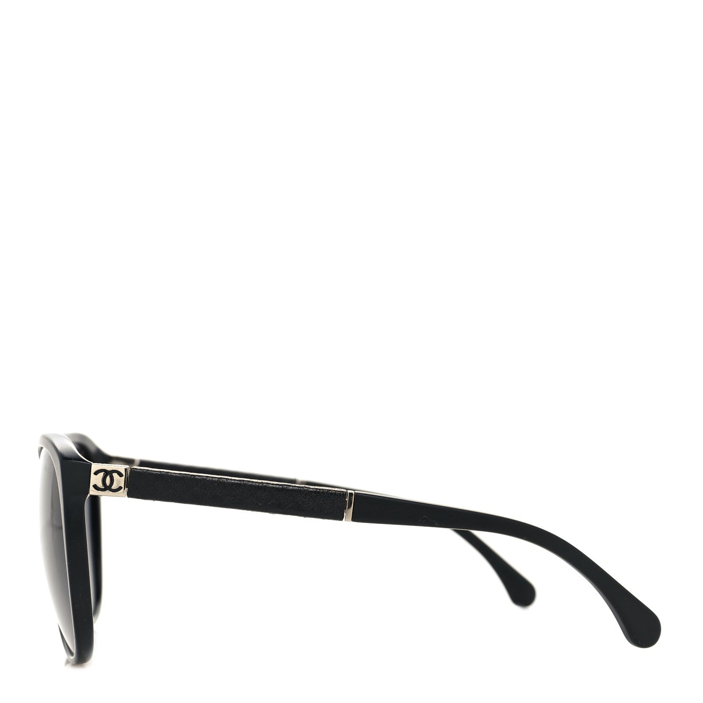 Lambskin Quilted Acetate CC Sunglasses 5225-Q Black