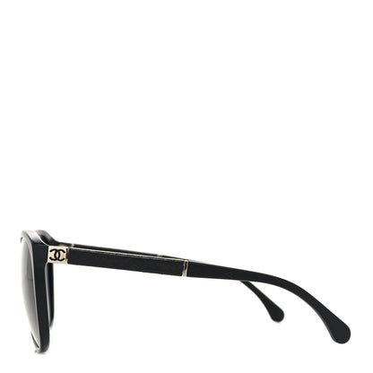 Chanel Lambskin Quilted Acetate CC Sunglasses 5225-Q Black 3 of 7