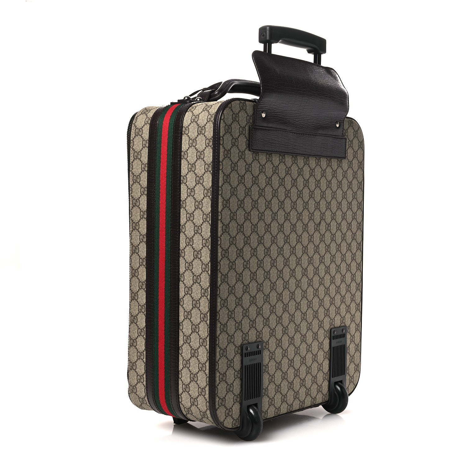 Gucci GG Plus Monogram Small Web Trolley Brown 2 of 12