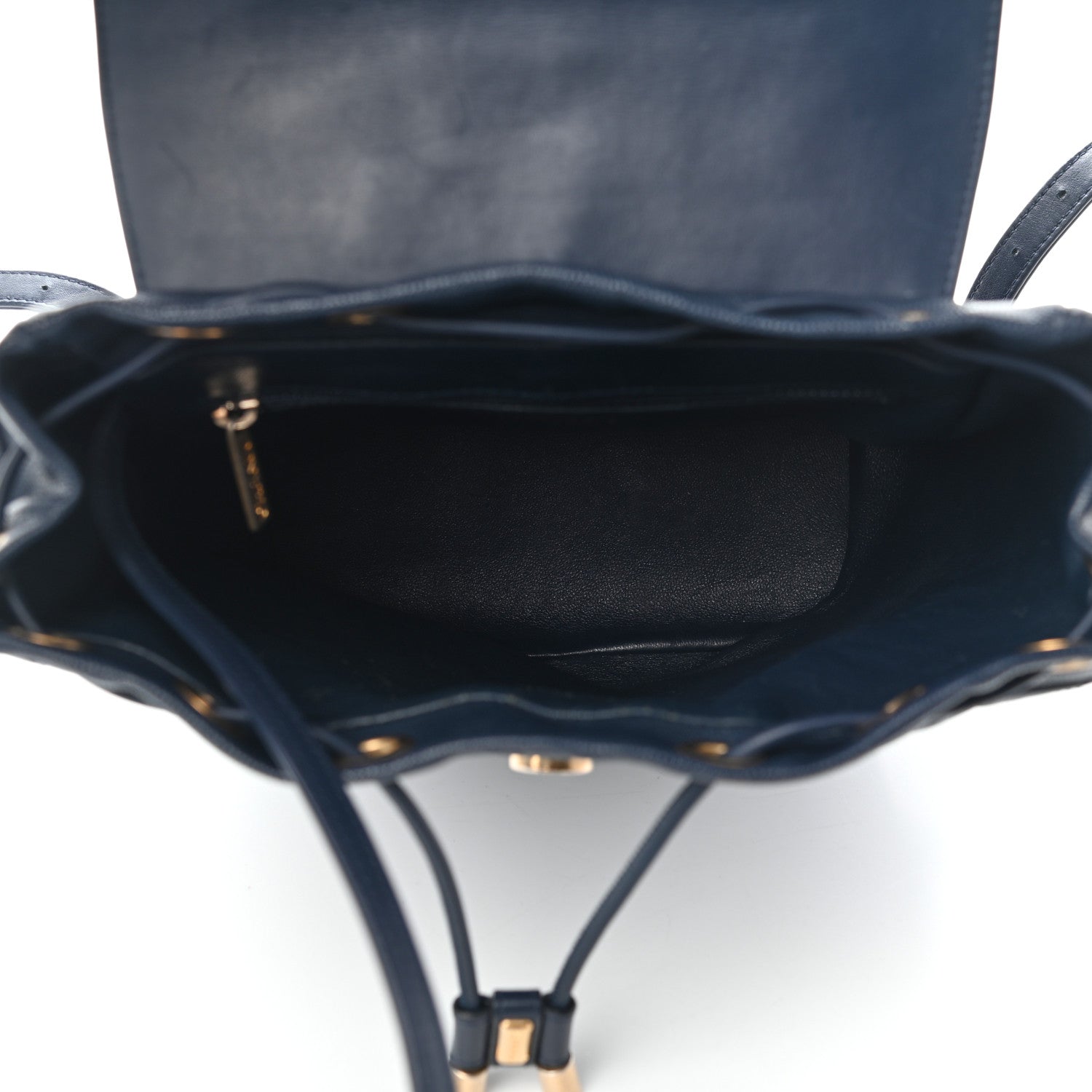 Chanel Caviar Quilted Filigree Backpack Navy 5 of 9